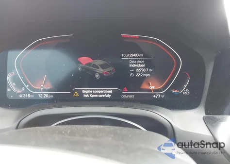 2022 BMW 330I z USA, uszkodzony, nr VIN 3MW5R1J04N8C35611